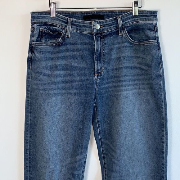 Joe’s Jeans The Niki Mid Rise Distressed Cropped Boyfriend Jeans Sz 30 - Picture 2 of 11